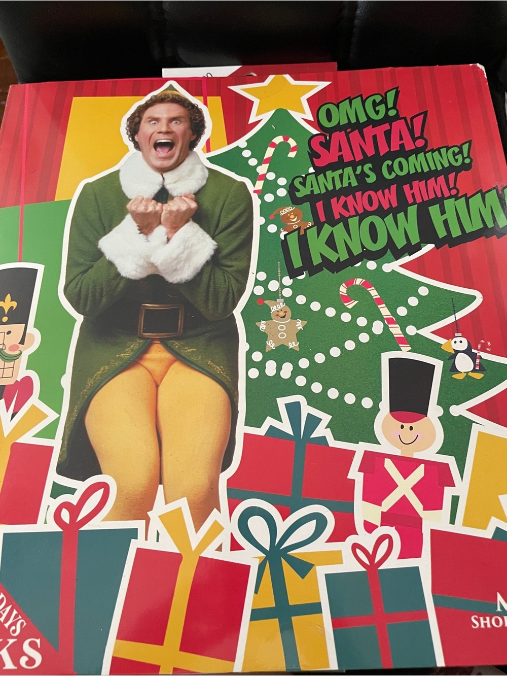 the Elf Movie Men's 15 Days of Socks Advent Calendar-NWT